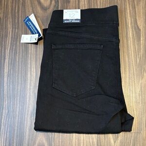 NWT Talbots black pull on sculpt jegging jeans Size 12